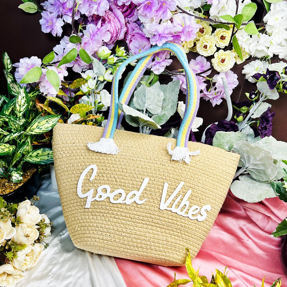 GOOD VIBES VACATION TOTE
