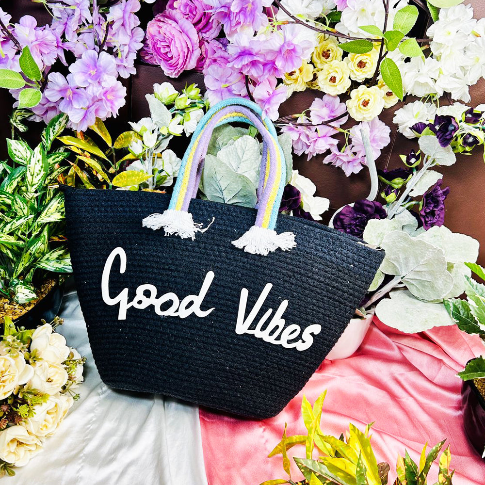 GOOD VIBES VACATION TOTE