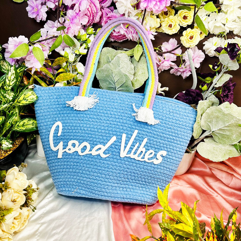 GOOD VIBES VACATION TOTE
