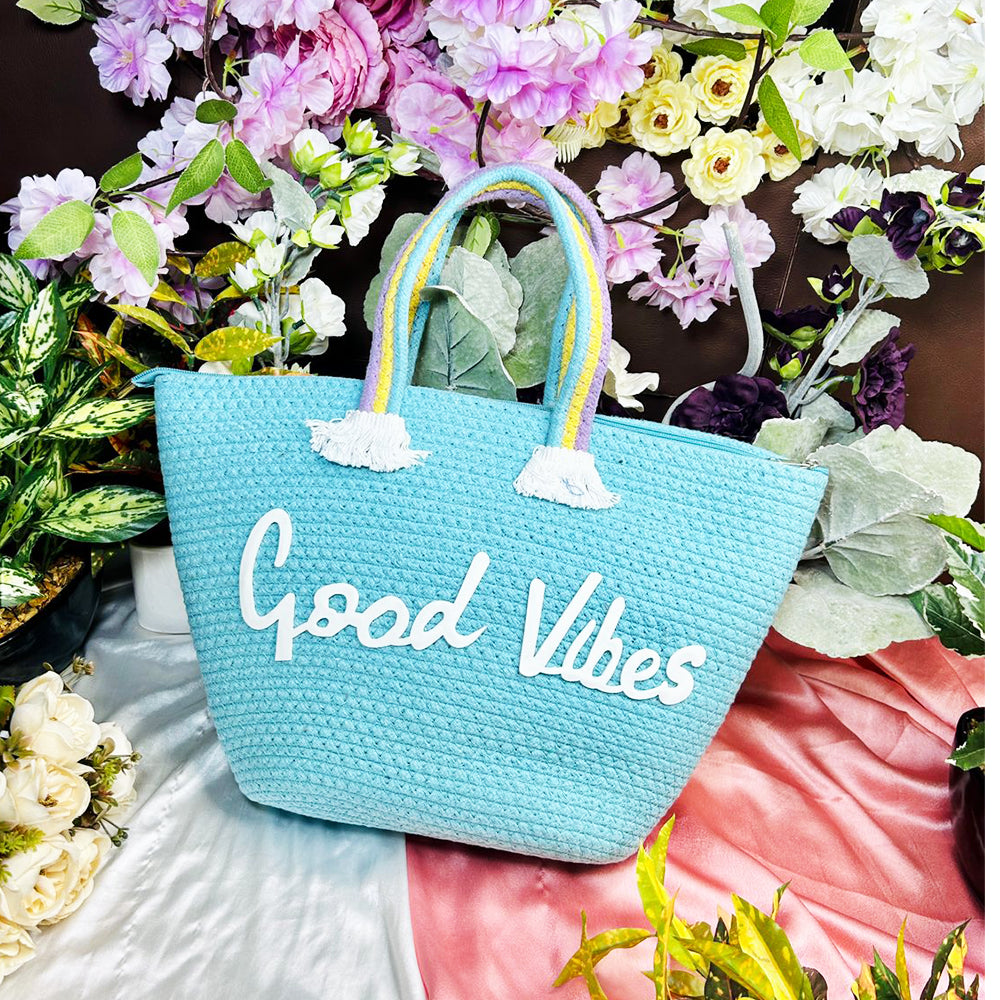 GOOD VIBES VACATION TOTE