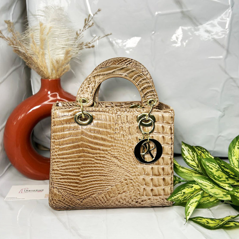 CROCO HANDBAG