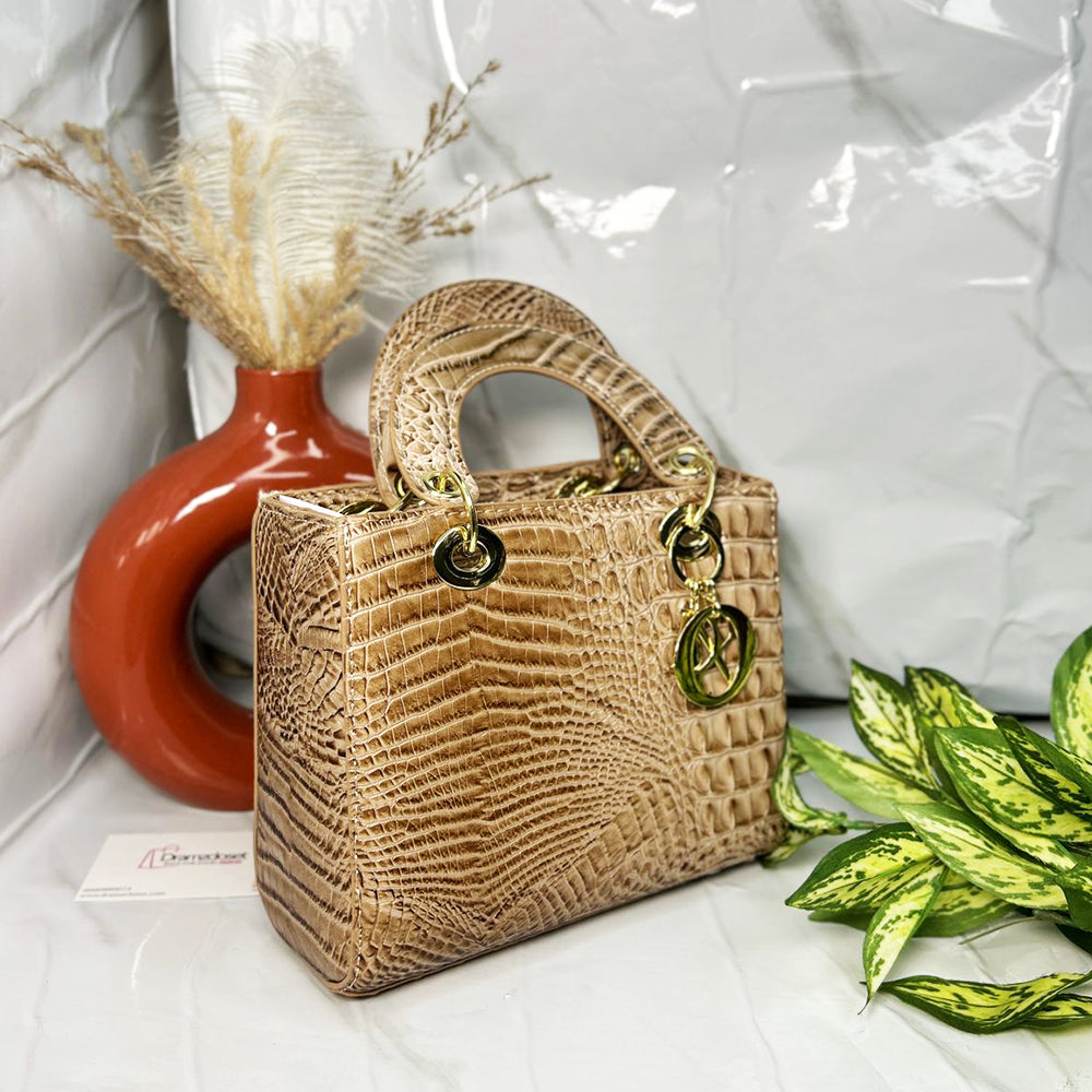 CROCO HANDBAG