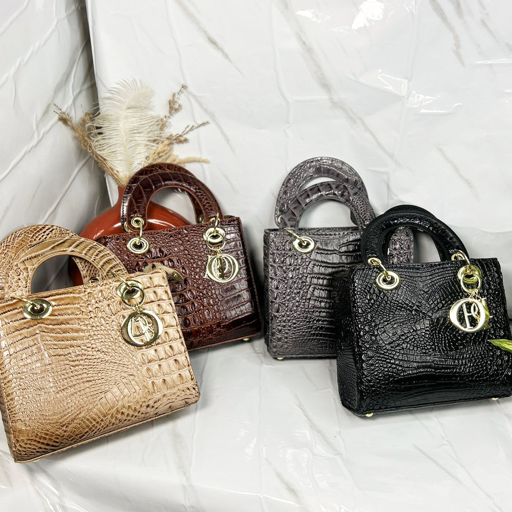CROCO HANDBAG