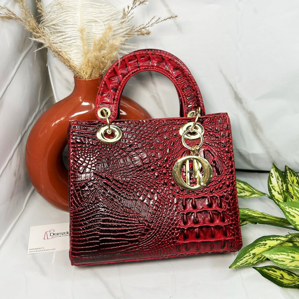CROCO HANDBAG