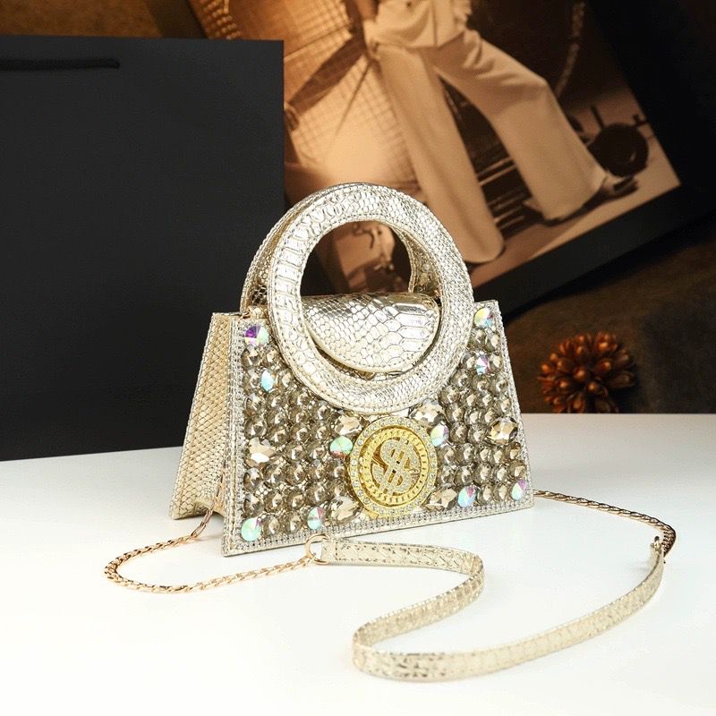 CROCO DOLLAR HANDBAG