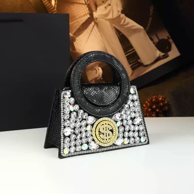 CROCO DOLLAR HANDBAG