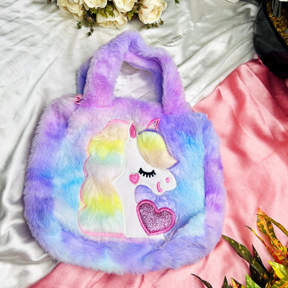 UNICORN FUR BAG