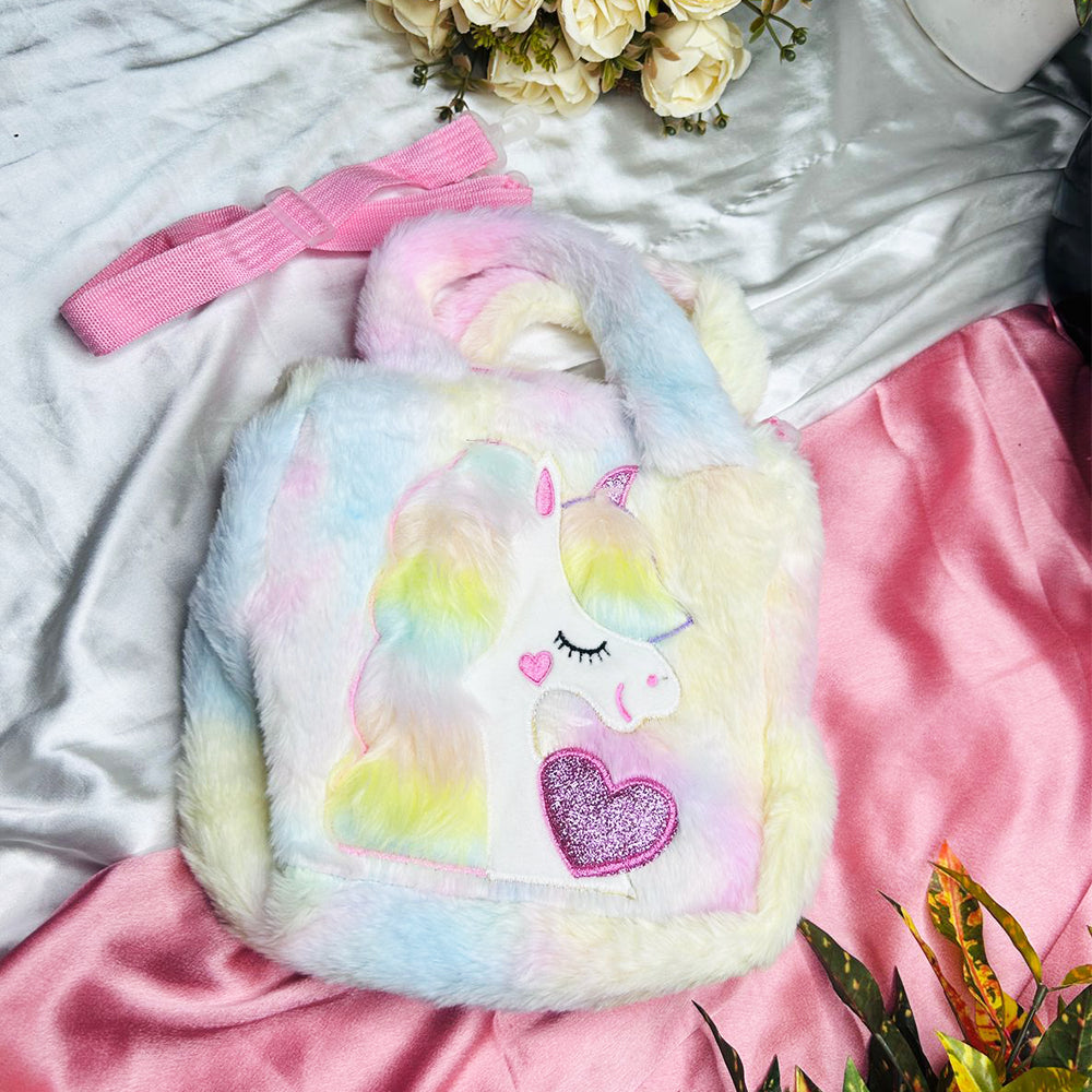 UNICORN FUR BAG