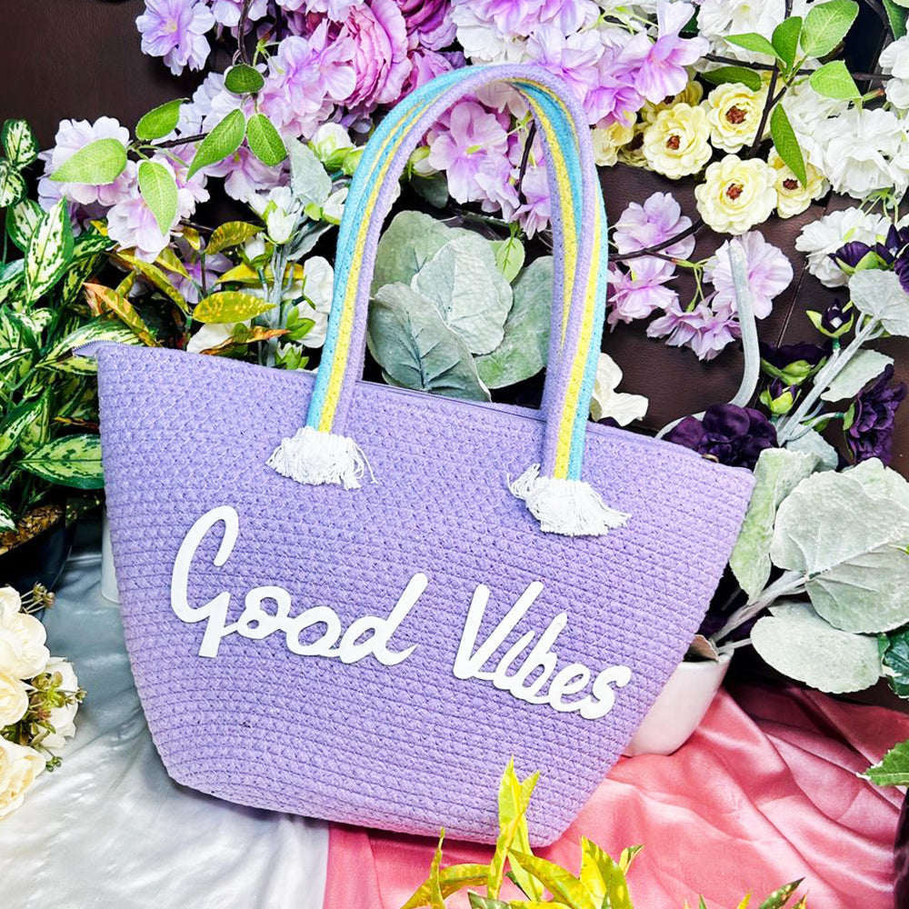 GOOD VIBES VACATION TOTE