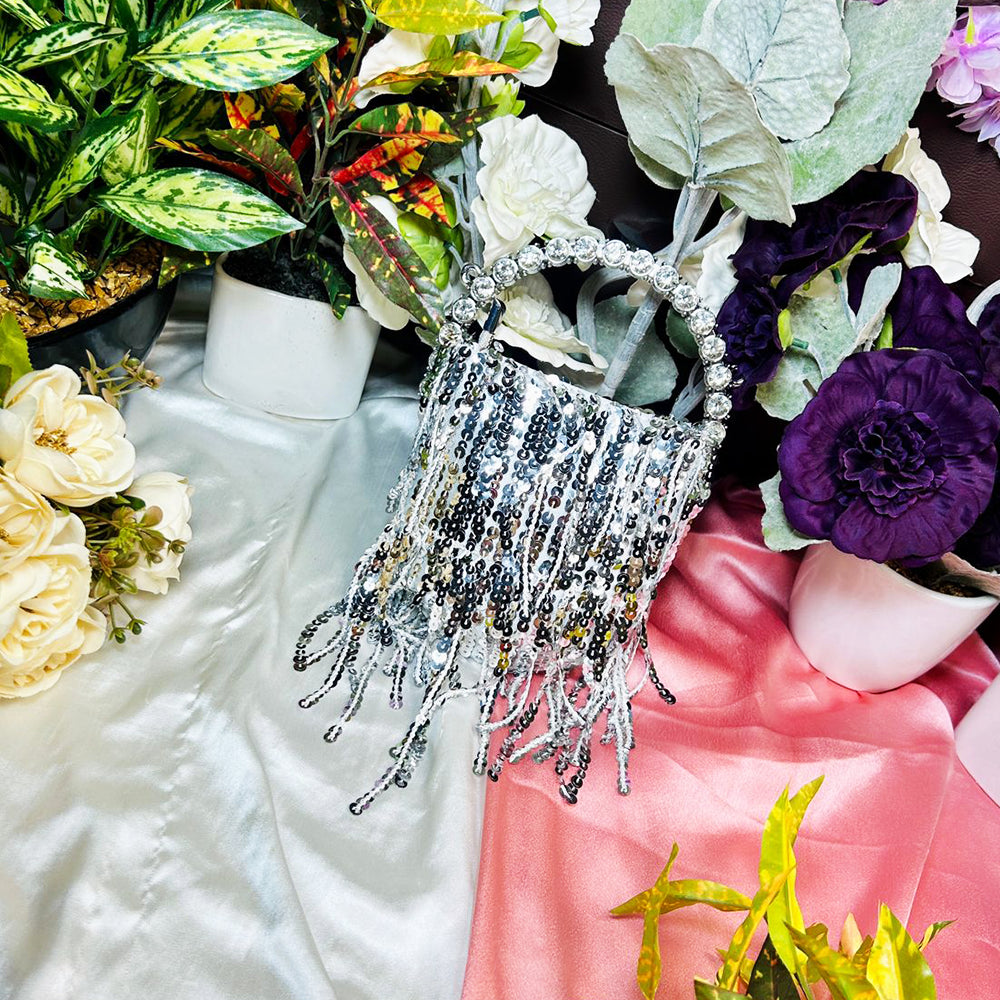 GLITTERY SEQUENCE SLING