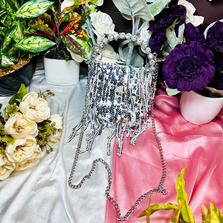 GLITTERY SEQUENCE SLING