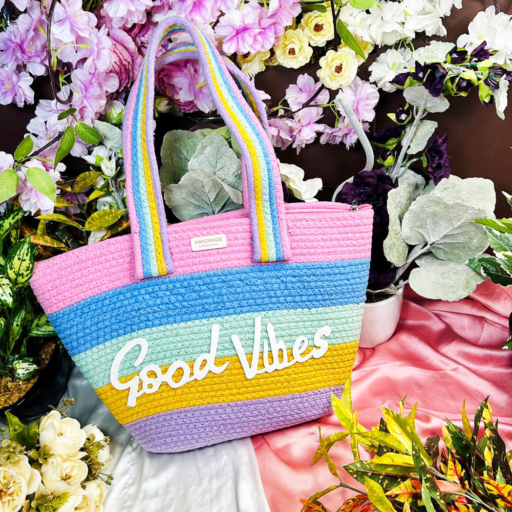 GOOD VIBES VACATION TOTE
