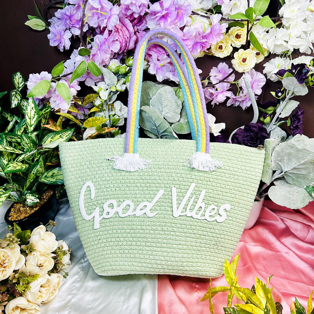 GOOD VIBES VACATION TOTE