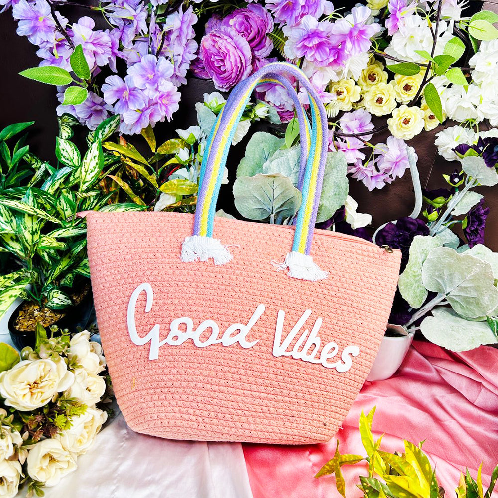GOOD VIBES VACATION TOTE