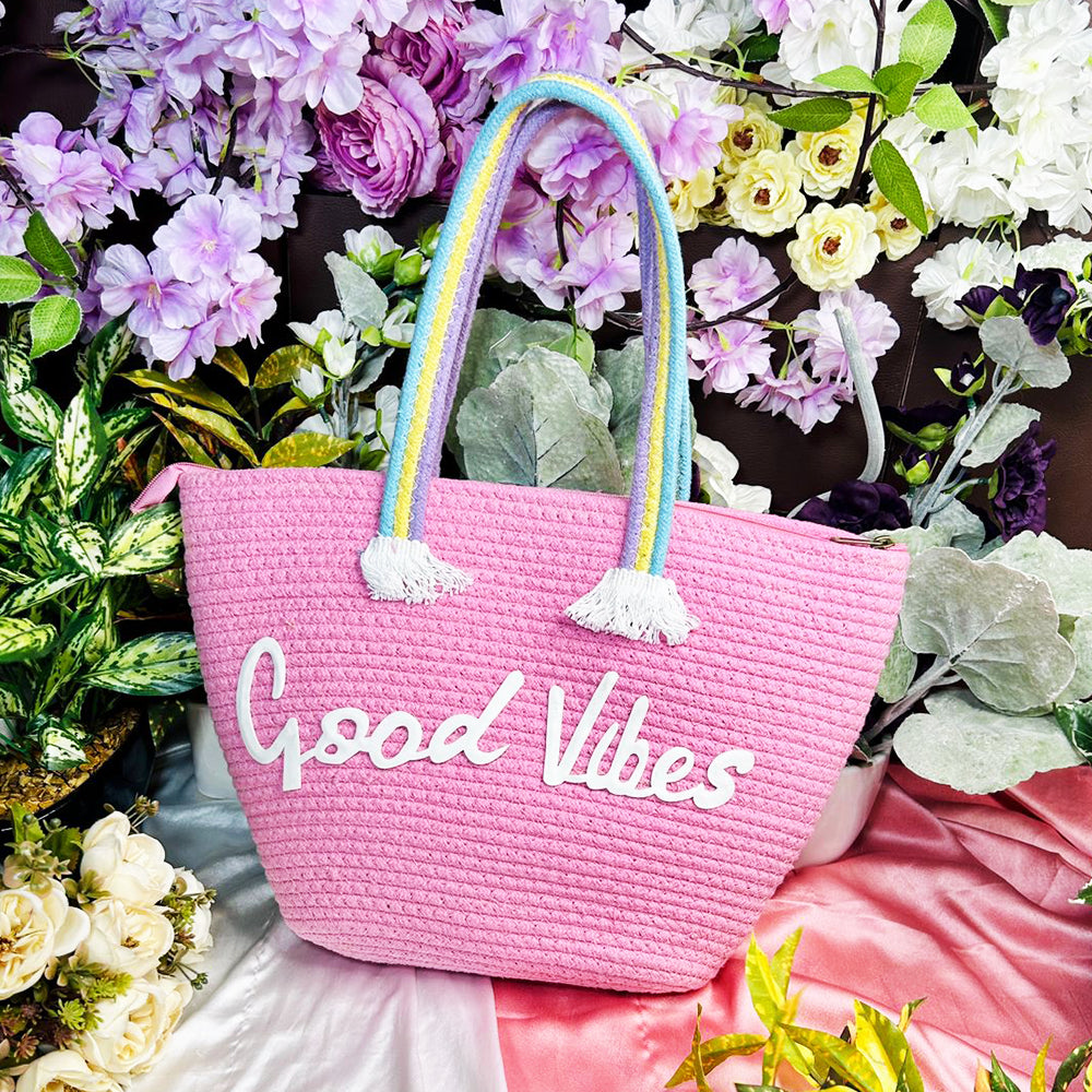 GOOD VIBES VACATION TOTE