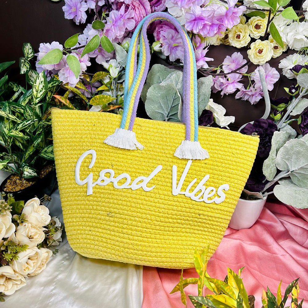 GOOD VIBES VACATION TOTE