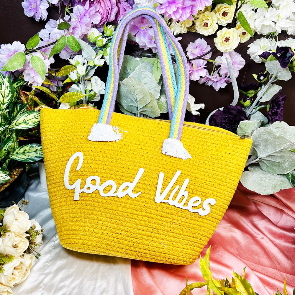 GOOD VIBES VACATION TOTE