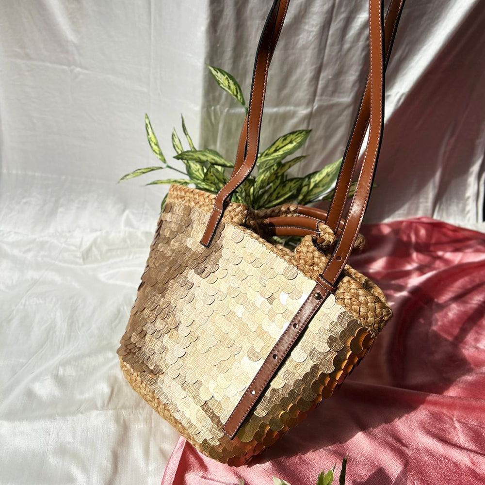 SEQUENCE JUTE TOTE