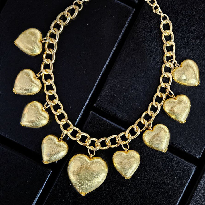 brass heart neckpiece