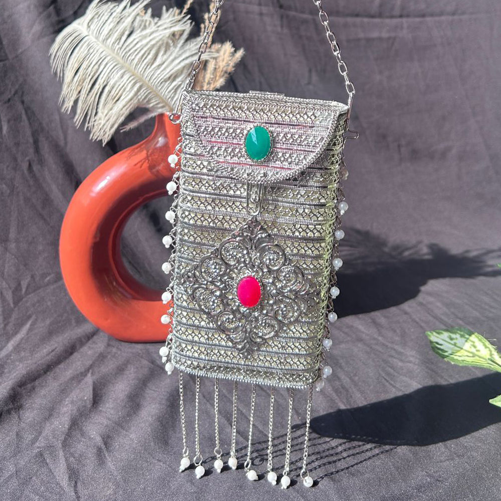 Brass phone bag