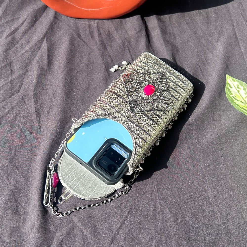 Brass phone bag