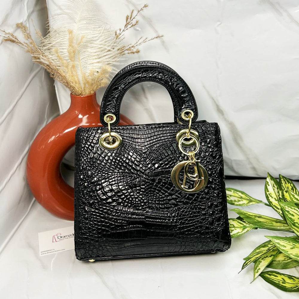 CROCO HANDBAG
