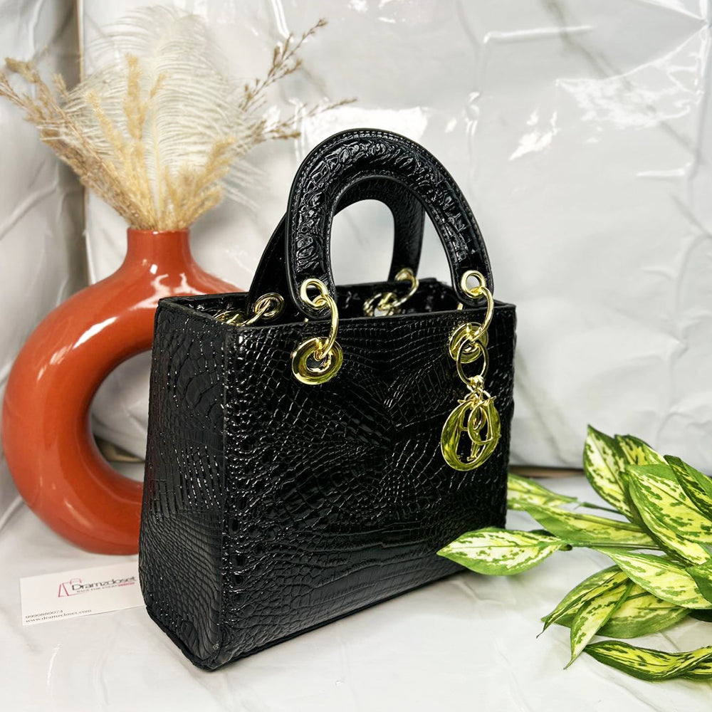 CROCO HANDBAG