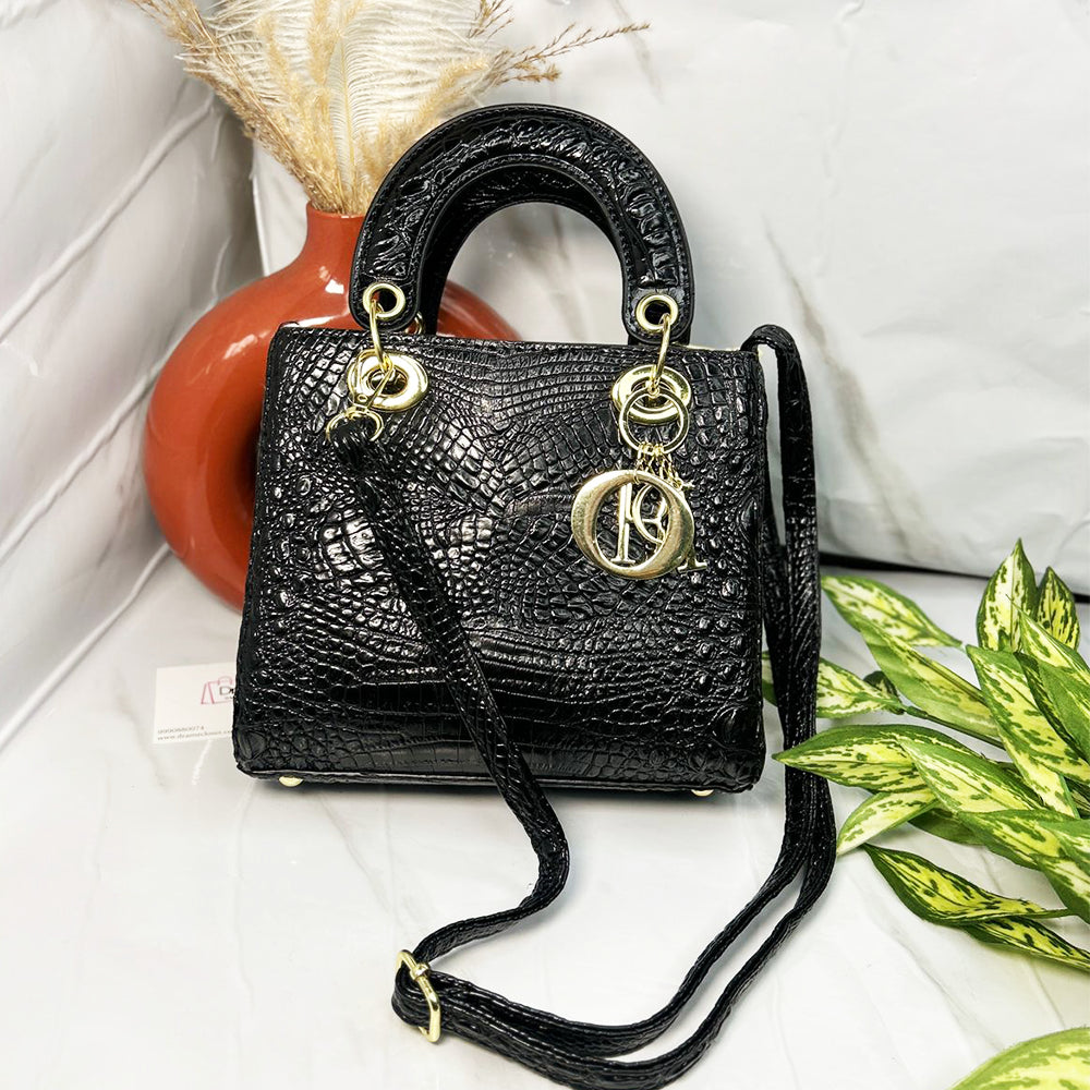 CROCO HANDBAG