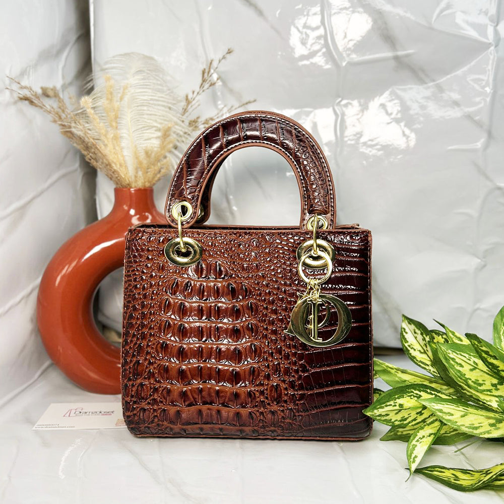 CROCO HANDBAG