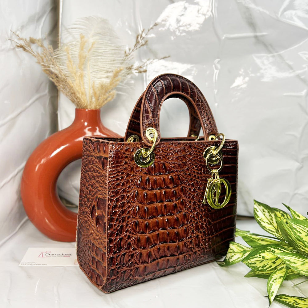 CROCO HANDBAG