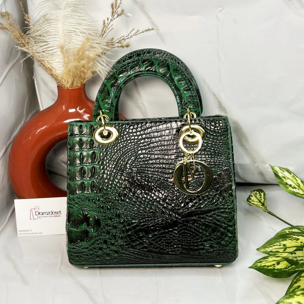 CROCO HANDBAG