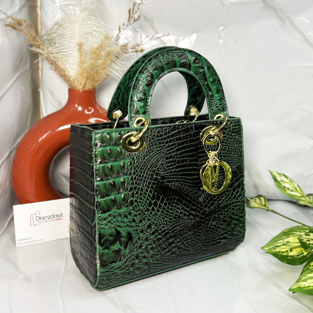 CROCO HANDBAG