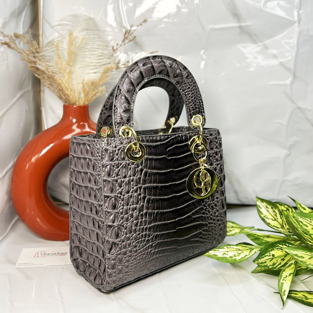 CROCO HANDBAG