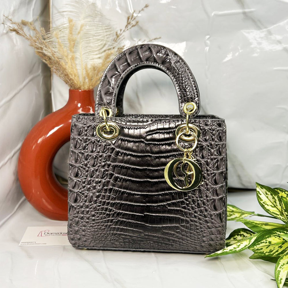 CROCO HANDBAG