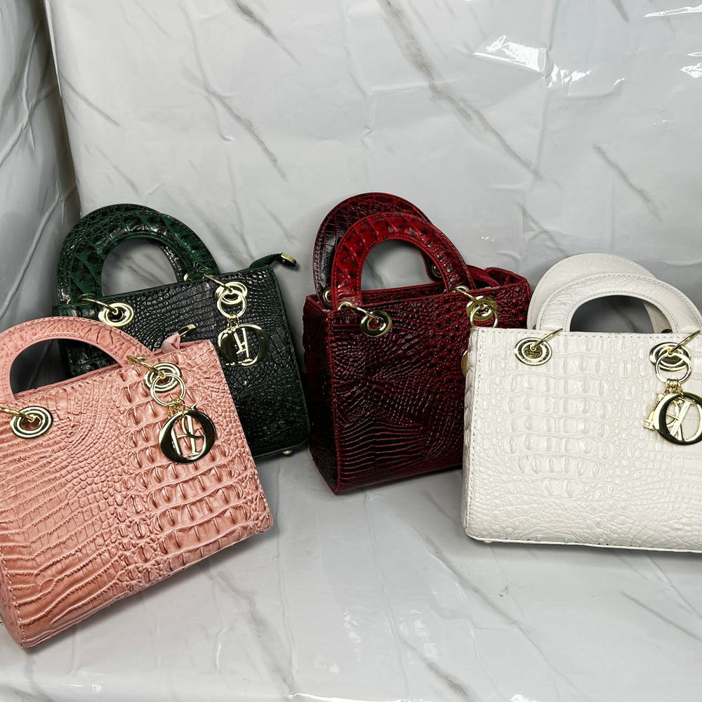 CROCO HANDBAG