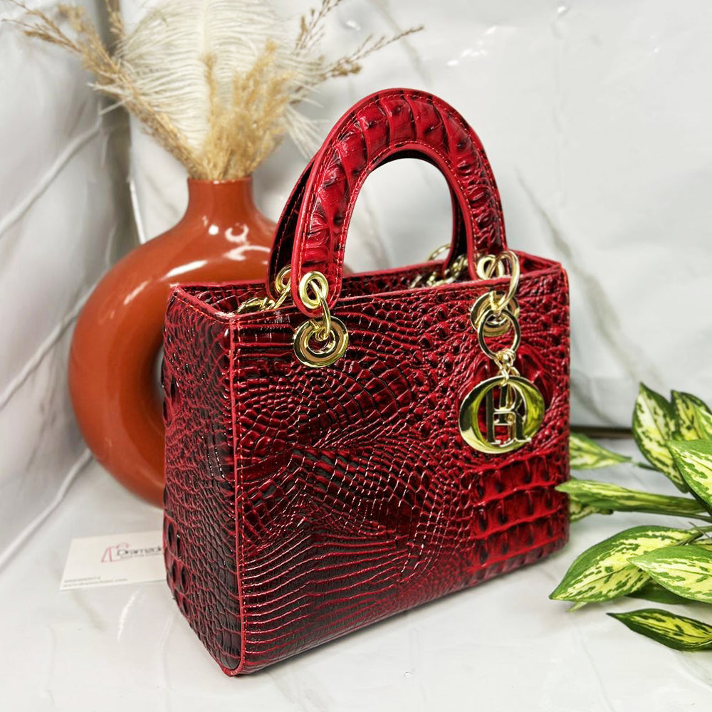 CROCO HANDBAG