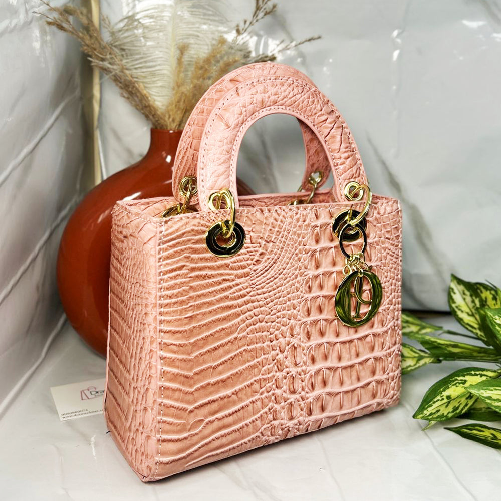 CROCO HANDBAG