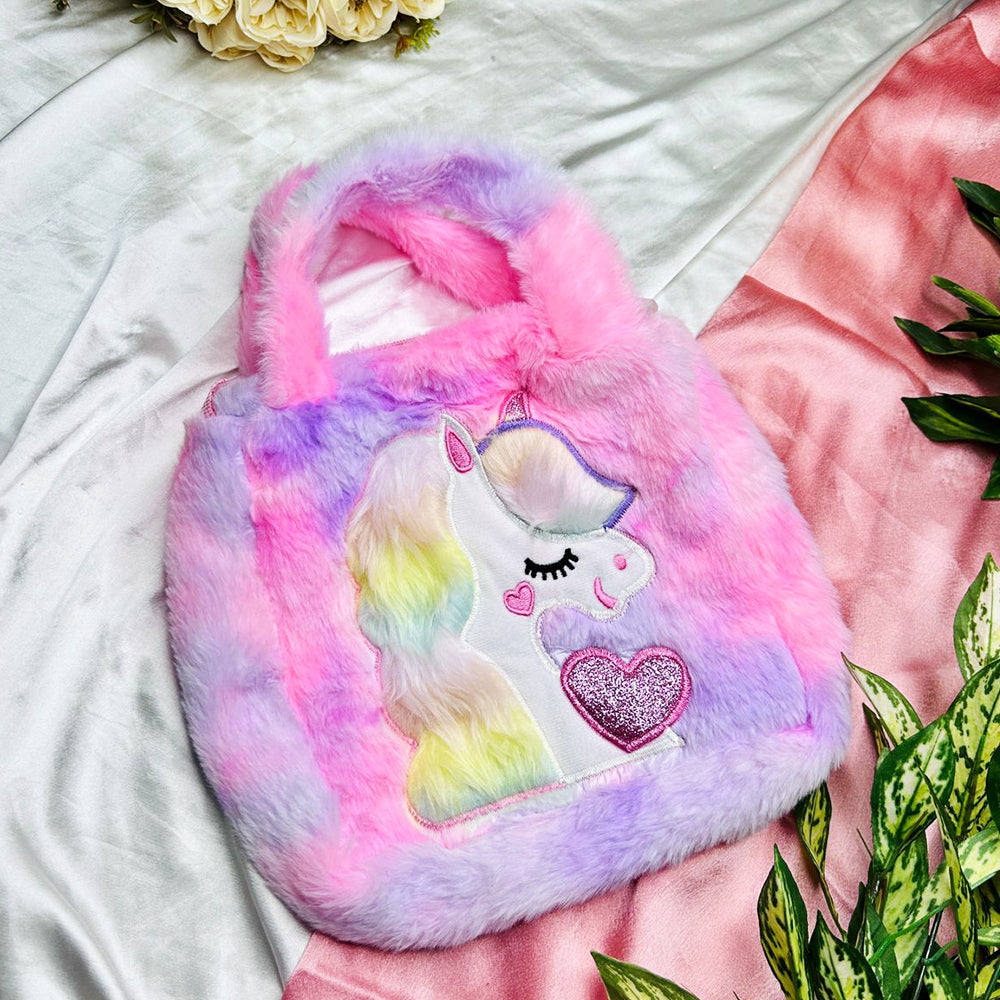 UNICORN FUR BAG