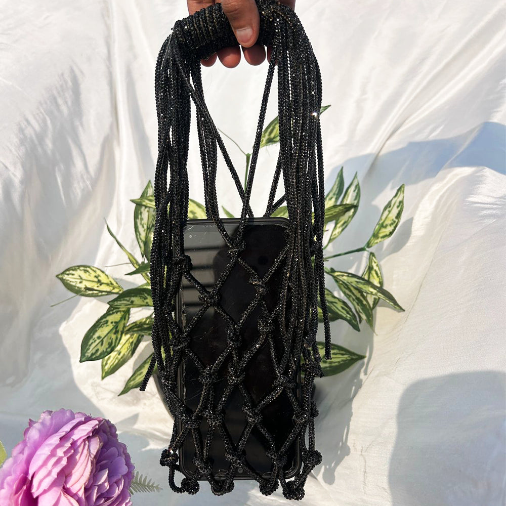 RHINESTONE KNOT PHONE SLING