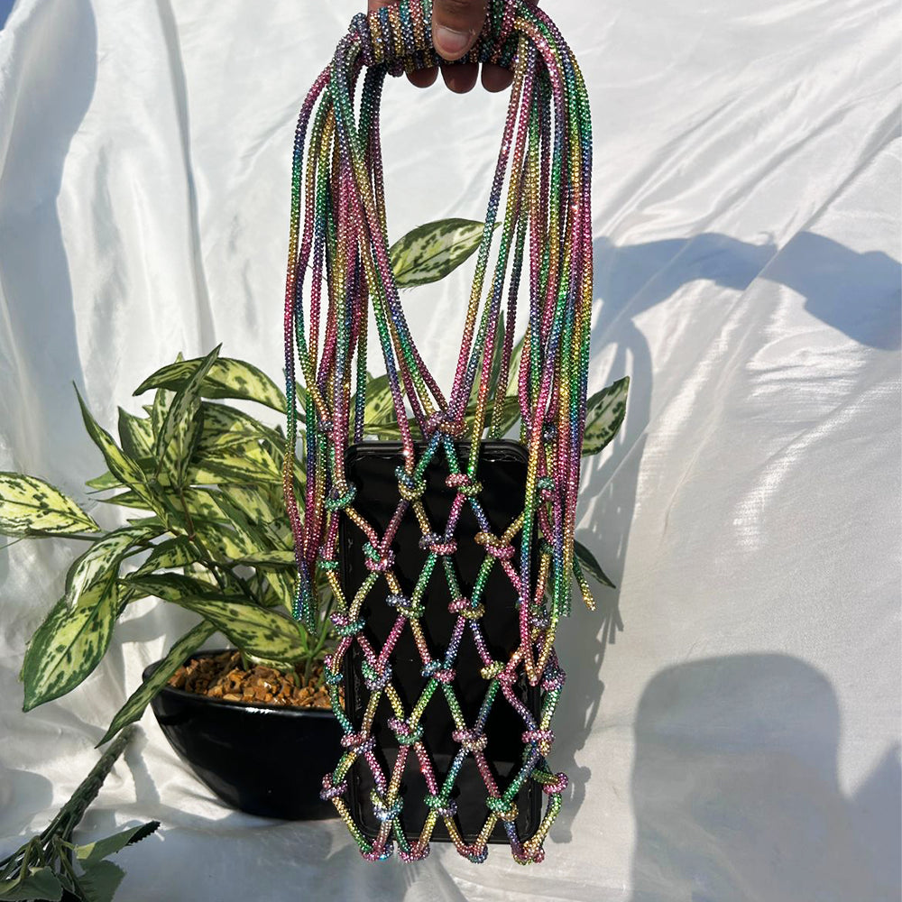 RHINESTONE KNOT PHONE SLING