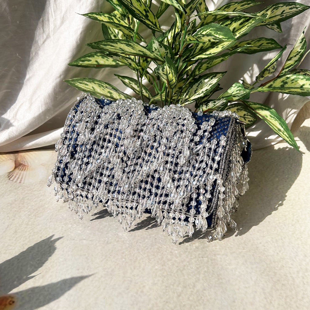 WATERFALL CRYSTAL FLAP BAG