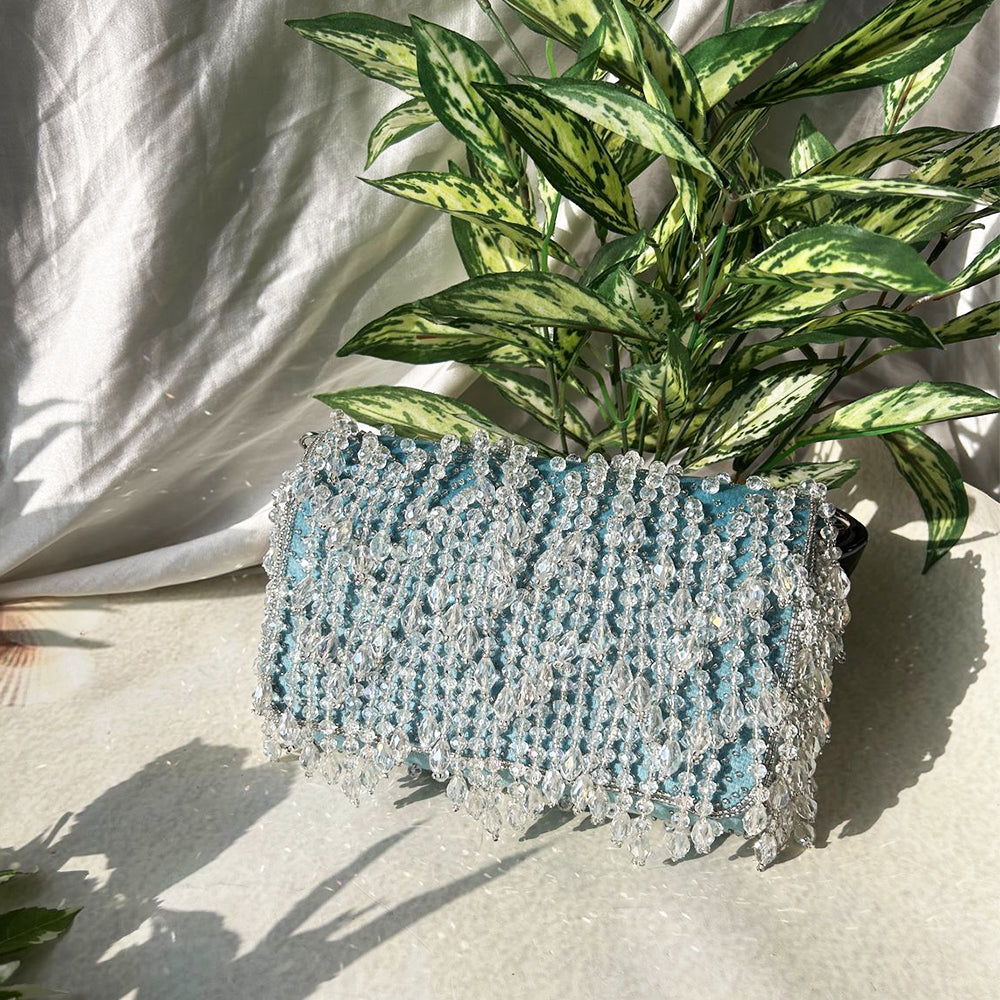 WATERFALL CRYSTAL FLAP BAG