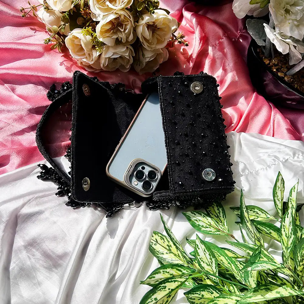 WATERFALL CRYSTAL FLAP BAG