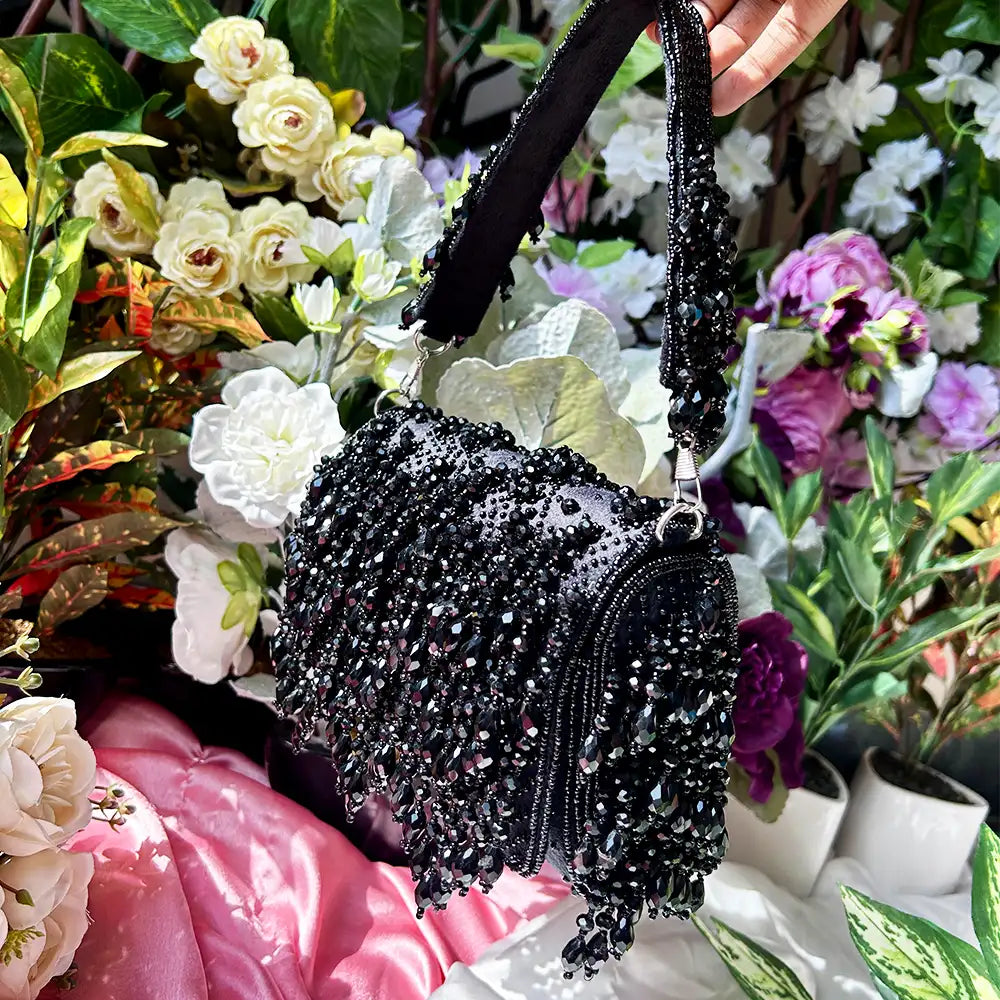 WATERFALL CRYSTAL FLAP BAG