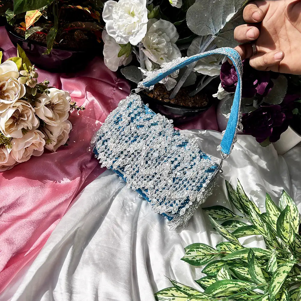 WATERFALL CRYSTAL FLAP BAG