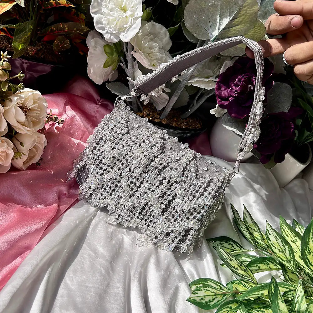 WATERFALL CRYSTAL FLAP BAG